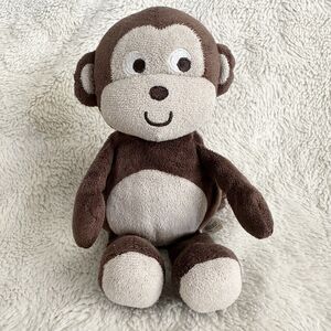 Carters Just One You Monkey Ape Baby Plush 2012 Brown Tan Embroidered